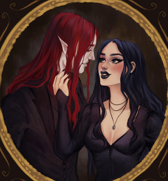 Couple Half Body Commission