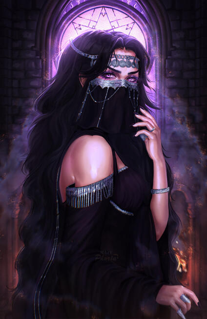 The Purple-Veiled Woman for Author @jmleebooks