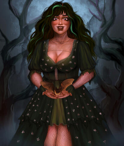 Val - Book OC commission for author @libraryofmaze