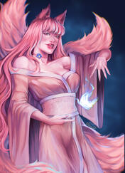 I almost never use pinks in my work, so making them look vivid while staying true to my style was definitely a challenge.