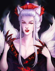 Androgynous kitsune OC commission for a client.